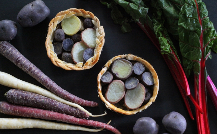 purple produce takeover + potato tart recipe